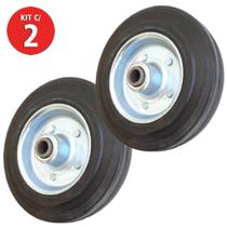 2 Roda Borracha Maciça 6 Polegada Rolamento Rolete Beltools