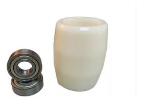 2 Rodas Carga Nylon Tm 2500/lm 1516 - 74 X 92 C/ Rolamentos