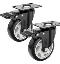 2 Rodas Giratória Rodizio Com Trava Rodinhas Reforçada 70mm 3 Polegadas Peso 300kg 2 Rodas Giratória Rodizio Com Trava Rodinhas Reforçada 70mm 3 Polegadas Peso 300kg