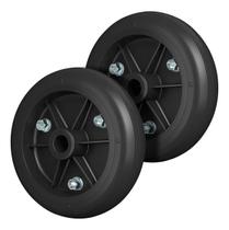 2 Rodas P/ Carrinho 9 Polegadas Pvc Diâmetro Furo 3/4 165kg 2 Rodas P/ Carrinho 9 Polegadas Pvc Diâmetro Furo 3/4 165kg