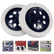 2 Rodas Para Carrinho De Compras Lixeiras Acessórios Rodizio