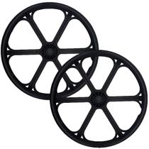 2 Rodas Traseira Aro 24 Pneu Maciço Injetado Para Cadeira De Rodas Pronta Entrega