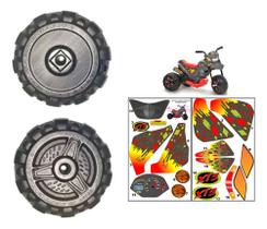 2 Rodas Traseiras + Desivo Da Moto Xt3 Bandeirante 2 Rodas Traseiras + Desivo Da Moto Xt3 Bandeirante