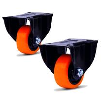 2 Rodizio 3 pol. Fixo polipropileno laranja serie 312 Colson 2 Rodizio 3 pol. Fixo polipropileno laranja serie 312 Colson