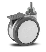 2 Rodizio Giratório hospitalar 4 pol espiga e freio CPTE.04F.PU