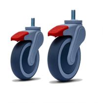 2 Rodizio Hospitalar 4 Pol. Espiga E Freio Avant