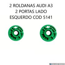 2 Roldana Audi A3 2 portas lado Esquerdo, p/ Máquina de Vidro Elétrico original Cód. 5141