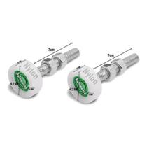 2 Roldanas P/ Guia Superior Portão Deslizante 42mm Aço/nylon