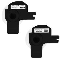 2 Rolo Etiqueta Térmica p/Brother Dk-2211 Contínua 29mmX15mt