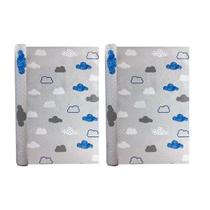 2 Rolos Adesivo Decorativo Parede Nuvens 45cmX5m PVC Vinil