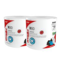2 Rolos Brancos com 416 Panos Descartáveis WypAll X60 Kimberly Clark 2 Rolos Brancos com 416 Panos Descartáveis WypAll X60 Kimberly Clark