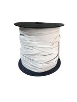 2 Rolos De Elástico Chato Branco N14- 0.8Mm Largura 50Metros