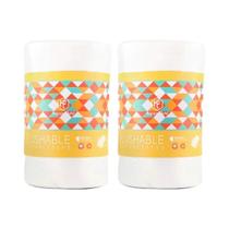 2 rolos descartáveis de bambu para fraldas de bebê, forro de bambu biodegradável