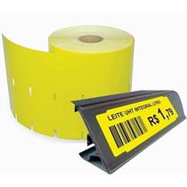 2 Rolos Etiqueta de Gôndola 105x30 Universal Rolo c/ 45m 1500 Etiquetas p/ Zebra Argox Elgin Datamax ENVIO EM 24H
