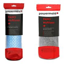 2 Rolos Pano Multiuso Lava, Seca E Tira Po Powermaid Camesa
