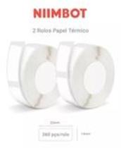 2 Rolos Papel Etiqueta Niimbot D110 D101 D11 14x22mm (520un)