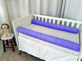 2 Rolos Protetor Lateral 1,15m Cama De Solteiro Com Zíper 2 Rolos Protetor Lateral 1,15m Cama De Solteiro Com Zíper
