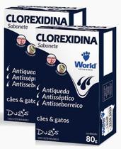 2 Sabonete Dugs 80g Clorexidina Antiqueda E Antiséptico 2 Sabonete Dugs 80g Clorexidina Antiqueda E Antiséptico