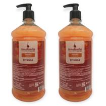2 Sabonete Líquido 1 Litro Grosso Orquídea Jabuticaba Erva Doce Pitanga Açai Flor Algodão - Envio Já