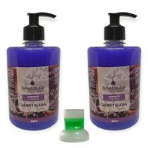 2 Sabonete Líquido 500ml Grande Lavanda Orquídea Algodão Erva Doce Pitanga Jabuticaba - Envio Já