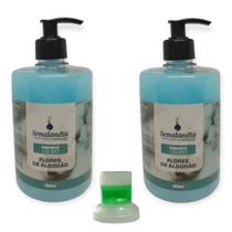 2 Sabonete Líquido Grande 500ml Cheiroso Perfumado Grosso Banho Lavabo Senalândia Aromas - Envio Já