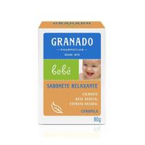 2 Sabonete Relaxante Camomila + Esponja Sortida para bebê