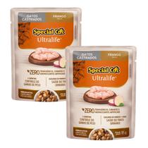 2 Sachê Special Cat Ultralife Castrados Sabor Frango - 85g 2 Sachê Special Cat Ultralife Castrados Sabor Frango - 85g