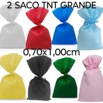 2 Saco Grande/Gigante em TNT 0.70X1.00cm, Presente, Organizador , Malas, Sacolinha de Natal