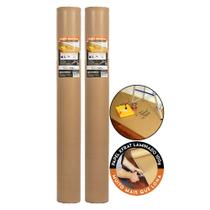 2 Salva Pintura Kraft Pintura Anti Respingo Salvabras 1m X 25m