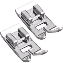 2 Sapata Calcador Zig Zag Metal Uso Geral Costura Patchwork.