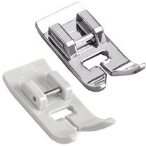 2 Sapata Calcador Zig Zag Uso Geral Deslizante Teflon Metal