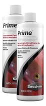 2 Seachem Prime 500ml Condicionador Removedor Anticloro Kit