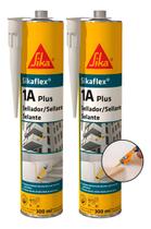 2 Selante Elástico Poliuretano Sikaflex 1a Plus Branco 300ml 2 Selante Elástico Poliuretano Sikaflex 1a Plus Branco 300ml