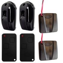 2 Sensor Barreira Portão Eletrônico Rossi 30 metros Sia30 + 2 Tx Car + 2 Controle 2 Canais com Clip de Fixação