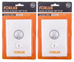 2 Sensores De Presença De Parede 180º Bivolt Foxlux 2 Sensores De Presença De Parede 180º Bivolt Foxlux