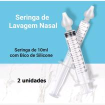 2 Seringas Lavagem Nasal Infantil E Adulto Criança bico de Silicone Para Lavagem Nasal limpeza Do Nariz