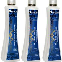 2 Shampoo 1 Condicionador Progress Midori Profissional 500ml