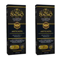 2 Shampoo Anticaspa e Antiqueda Tio Nacho 415ml Não resseca 2 Shampoo Anticaspa e Antiqueda Tio Nacho 415ml Não resseca