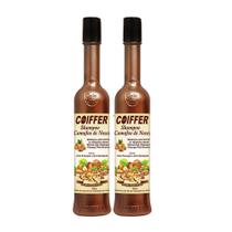 2 Shampoo Camafeu De Nozes Coiffer 300ml Cabelos Quebrados