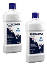 2 Shampoo Clorexidina Dugs Cães Seborreia Anti Queda 500ml 2 Shampoo Clorexidina Dugs Cães Seborreia Anti Queda 500ml