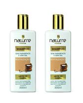 2 Shampoo Naturrê Leite De Cabra força e brilho hidratação