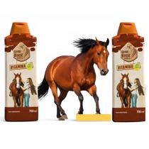 2 Shampoo Vitamina A 700ml Profissional Crescimento Rápido