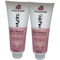 2 Shampoos Hydra Maxihair 500ml Acido Hialuronico e Macadamia 2 Shampoos Hydra Maxihair 500ml Acido Hialuronico e Macadamia