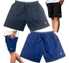 2 Short Bermuda Tactel Grosso Adulto Fitness Esporte 042