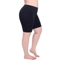 2 Short Sem Costura Antimicrobial Básico Feminino Modelador Com Fundilho Loba Plus Size