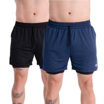 2 Shorts Academia Masculino 2em1 Dryfit com ProteçãoUV Bolso Oculto Bermuda d compressão Academia 2 Shorts Academia Masculino 2em1 Dryfit com ProteçãoUV Bolso Oculto Bermuda d compressão Academia
