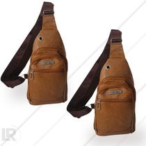 2 Shoulder Bag Bolsa Transversal Marrom Claro 2 Shoulder Bag Bolsa Transversal Marrom Claro