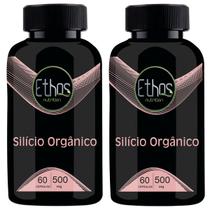 2 Silicio Orgânico 120 Cápsulas - 500mg - Ethos Nutrition