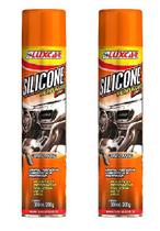 2 Silicone Perfumado Spray Carro Novo Luxcar 300 Ml