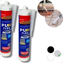 2 Silicone Pu Vedatudo cola selante p/ vedação pia cuba bacia calha telhado fachada cerâmica